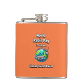 Globale Schallwellen. Flachmann (Vorderseite)