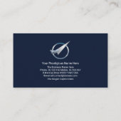 Globale Schichten Silver Sunlight Aviation Transpo Visitenkarte (Rückseite)