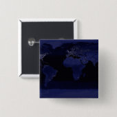 Globale Sicht auf die Lichter der Stadt Button (Vorne & Hinten)