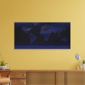 Globale Sicht auf die Lichter der Stadt Leinwanddruck (Insitu (Wohnzimmer))