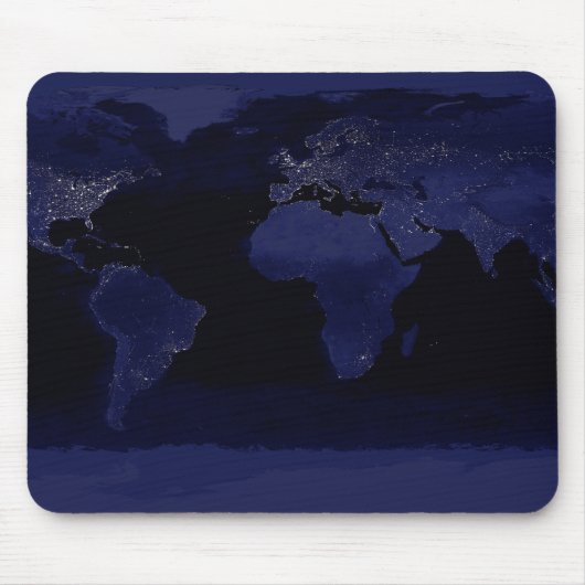 Globale Sicht auf die Lichter der Stadt Mousepad (Vorne)