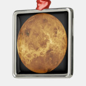 Globale Sicht auf die Oberfläche der Venus Ornament Aus Metall (Links)