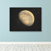Globale Sicht der Mars Leinwanddruck (Insitu (Holzboden))