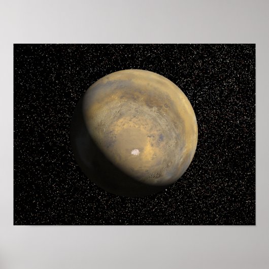 Globale Sicht der Mars Poster (Vorne)
