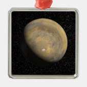 Globale Sicht der Mars Silbernes Ornament (Vorne)