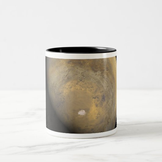 Globale Sicht der Mars Zweifarbige Tasse (Mittel)