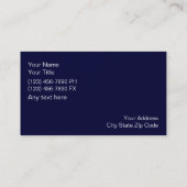 Globale Technologie-Visitenkarten Visitenkarte (Rückseite)