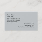 Globale Visitenkarte (Rückseite)