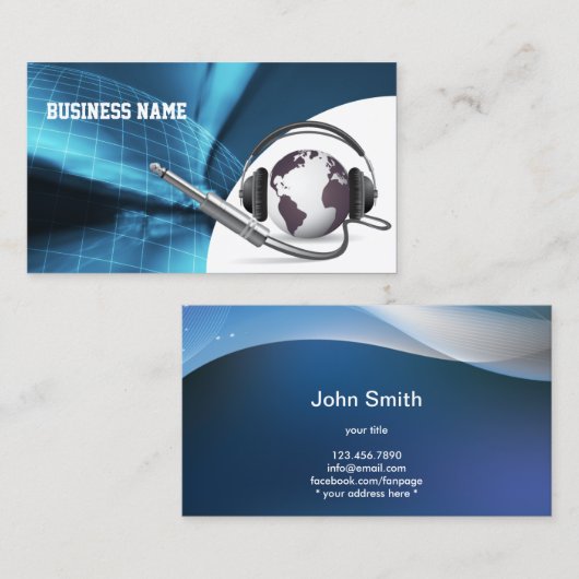 Globale Visitenkarte (Vorne/Hinten)