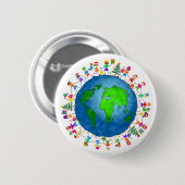 Globale Weihnachtskinder Button (Vorne & Hinten)