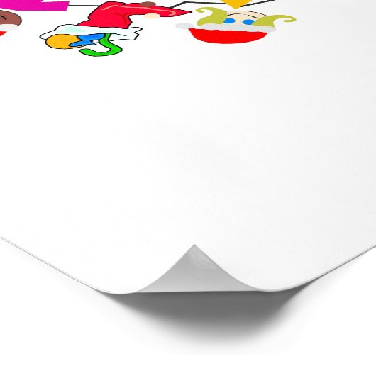 Globale Weihnachtskinder Poster (Ecke)