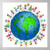 Globale Weihnachtskinder Poster (Vorne)