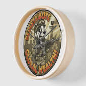Globale Wohlstands-Badger-Wanduhr Uhr (Winkel)