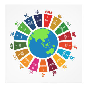 Globale Ziele UNO 2030 Fotodruck