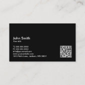 Globaler Code der Digital-Finger-Touch-QR Visitenkarte (Rückseite)