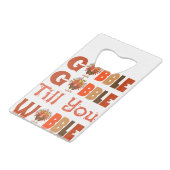 Globaler Erntedank Türkei Geldbeutel Flaschenöffner (Rückseite Schrägansicht)