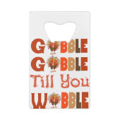 Globaler Erntedank Türkei Geldbeutel Flaschenöffner (Rückseite)