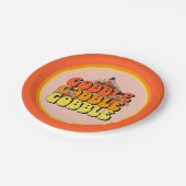 Globaler Erntedank Türkei Pappteller (Schrägansicht)