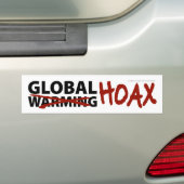 Globaler Erwärmungs-Scherz Autoaufkleber (Auf Auto)