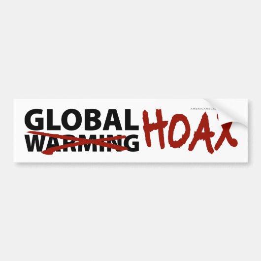 Globaler Erwärmungs-Scherz Autoaufkleber (Vorne)