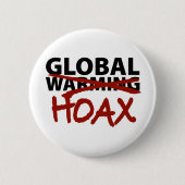 Globaler Erwärmungs-Scherz Button (Vorderseite)