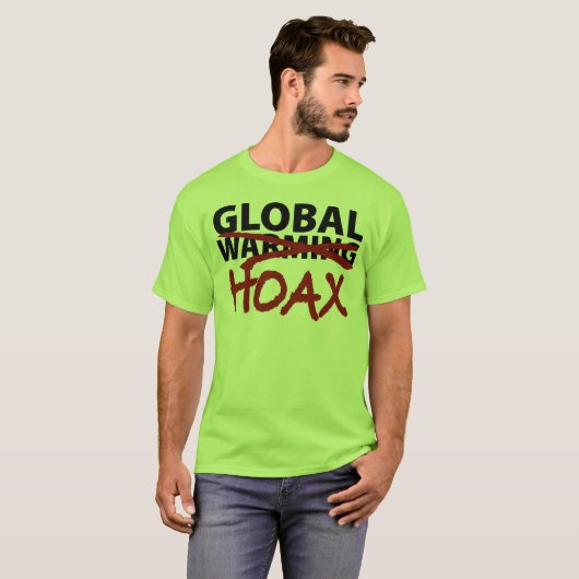 Globaler Erwärmungs-Scherz T-Shirt (Vorne ganz)