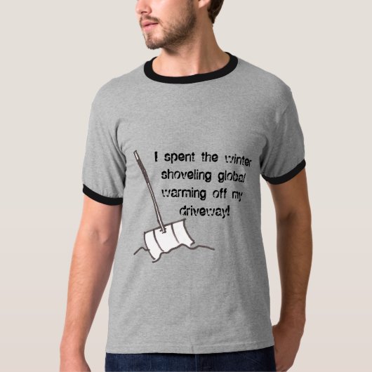 Globaler Erwärmungs-Schnee-T - Shirt (Vorderseite)