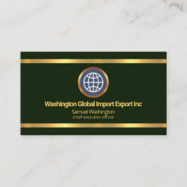 Globaler Export von einfachem grünem Gold grenzt a Visitenkarte