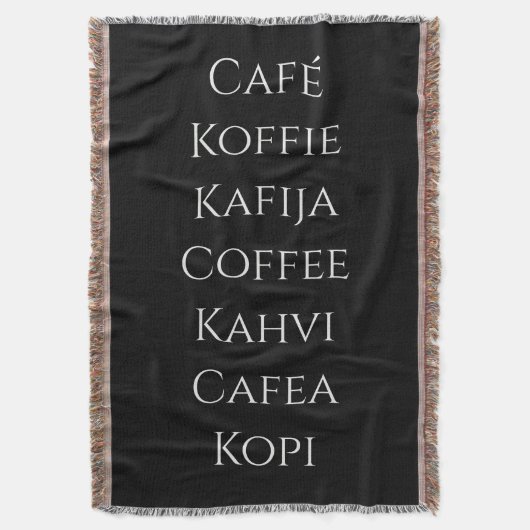 Globaler Kaffee Decke (Vorderseite Vertikal)
