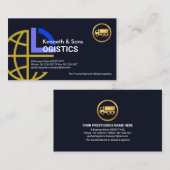 Globaler logistischer Grenzverkehr Visitenkarte (Vorne/Hinten)