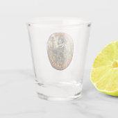 Globaler Reichtum Badger Schnapsglas (Rückseite)