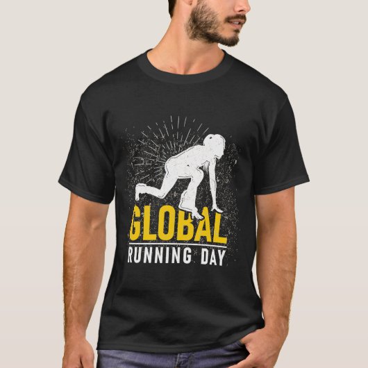 Globaler Running Day für den globalen Running Day T-Shirt (Vorderseite)