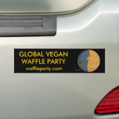 Globaler veganer Waffel-Party-Autoaufkleber 1 Autoaufkleber (Auf Auto)