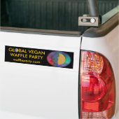 Globaler veganer Waffel-Party-Autoaufkleber 2,1 Autoaufkleber (Auf Lkw)