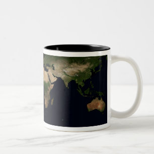 Globales Bild der Welt Zweifarbige Tasse