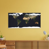 Globales Bild unserer Welt Leinwanddruck (Insitu (Wohnzimmer))