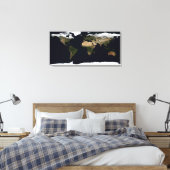 Globales Bild unserer Welt Leinwanddruck (Insitu (Schlafzimmer))