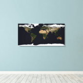 Globales Bild unserer Welt Leinwanddruck (Insitu (Holzboden))