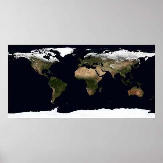 Globales Bild unserer Welt Poster (Vorne)
