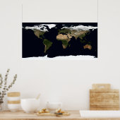 Globales Bild unserer Welt Poster (Küche)