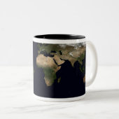 Globales Bild unserer Welt Zweifarbige Tasse (VorderseiteRechts)