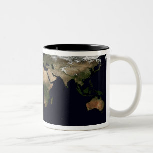 Globales Bild unserer Welt Zweifarbige Tasse