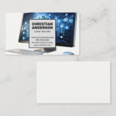 Globales Computernetzwerk | Technischer Support Visitenkarte (Vorne/Hinten)