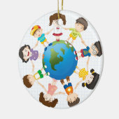 Globales Diversity Keramikornament (Links)