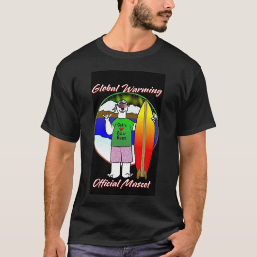 Globales Erwärmungsmaskottchen T-Shirt (Vorderseite)