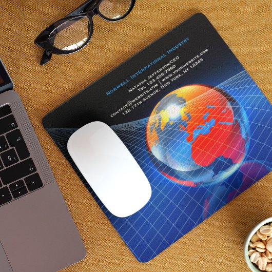 Globales Geschäft Globus Mauspad Vorlage