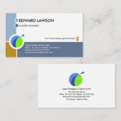 Globales Logistikmotiv für kreatives Land Sea Air Visitenkarte (Vorne/Hinten)