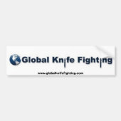 Globales Messer-kämpfender Autoaufkleber (Vorne)