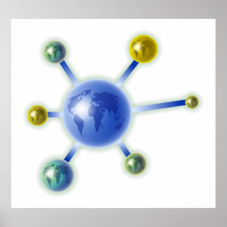 Globales Molekül Poster