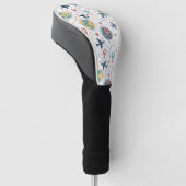 Globales Reiseflugmuster (1) Golf Headcover (angewinkelt)